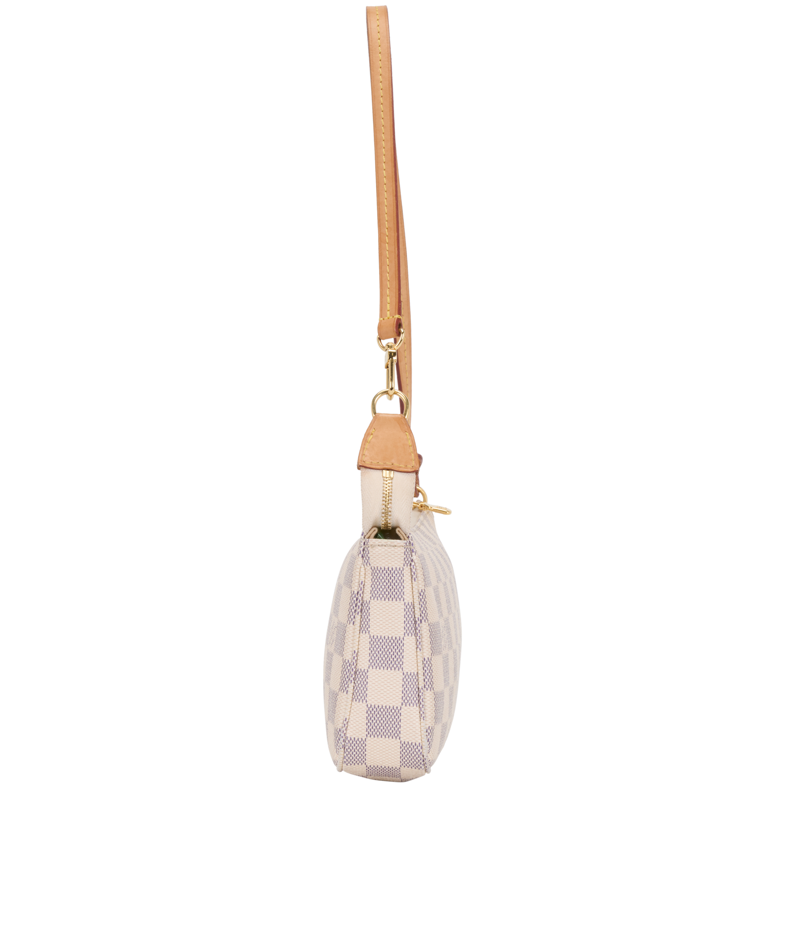 Pochette Accessories, &pound;650, Handbags, White, Canvas, Bottom view